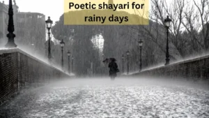 poetic shayari for rainy days