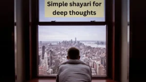 simple shayari for deep thoughts