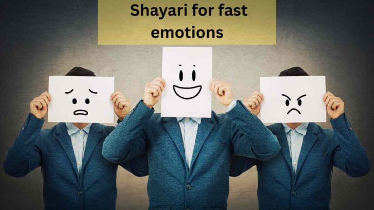 shayari for fast emotions