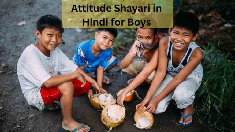 attitude shayari in Hindi for boys